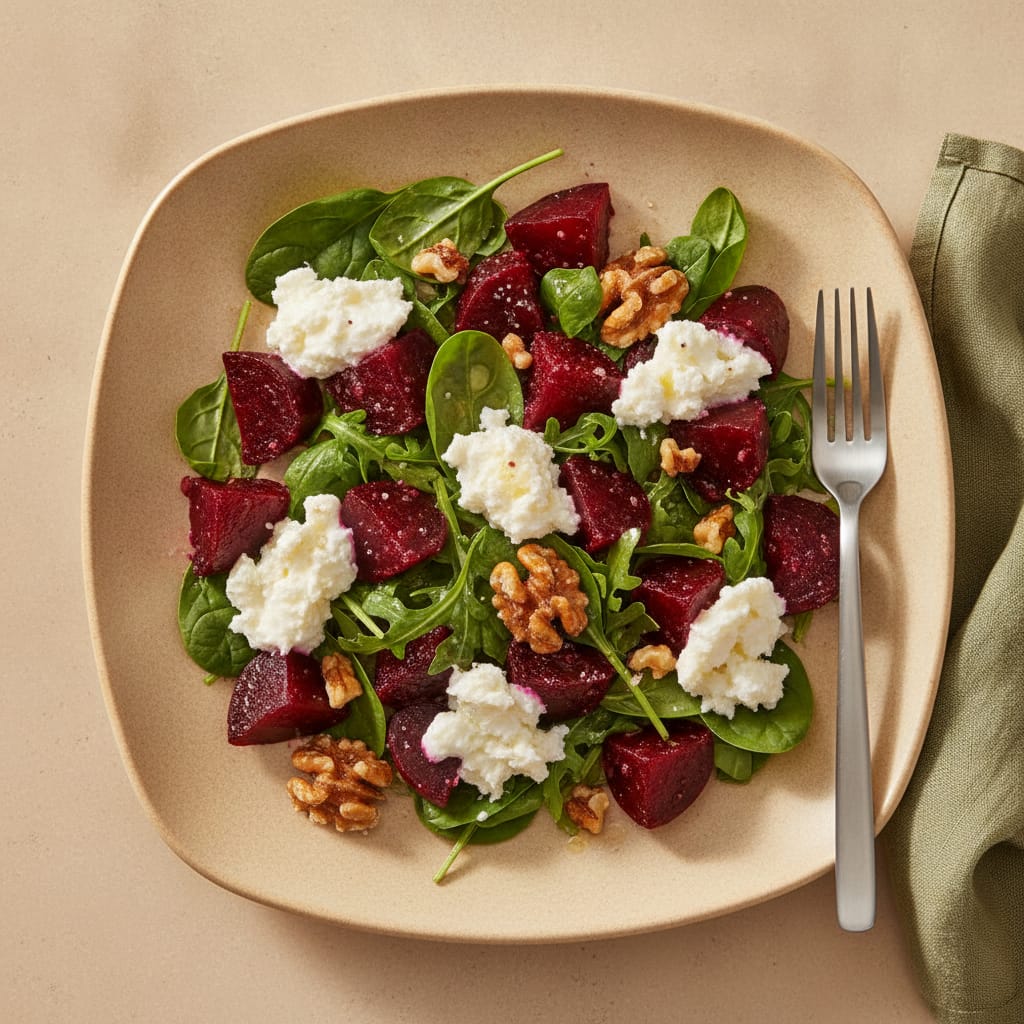 Beetroot, Goat Cheese & Walnut Salad