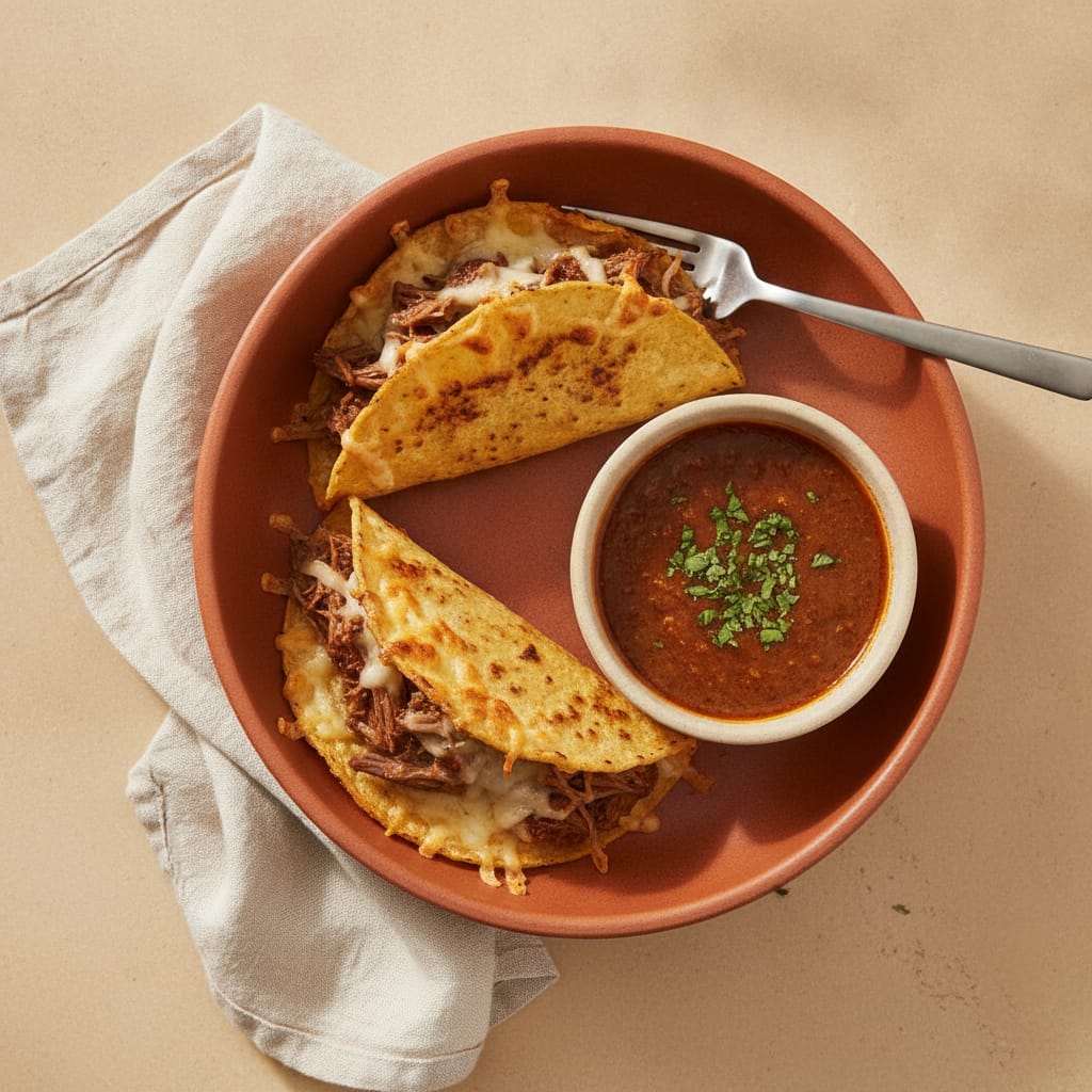 Birria Tacos with Consommé