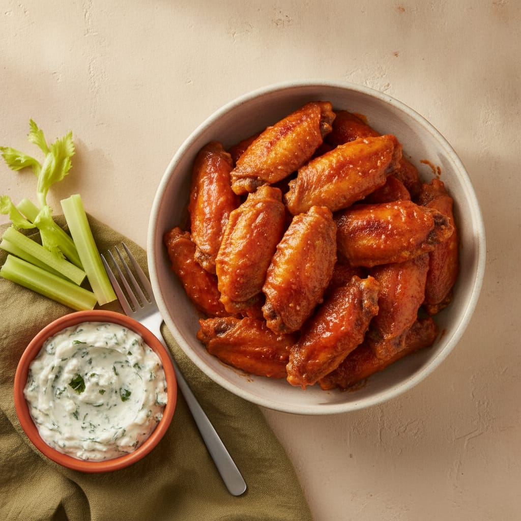 Buffalo Wings with Blue Cheese Dip