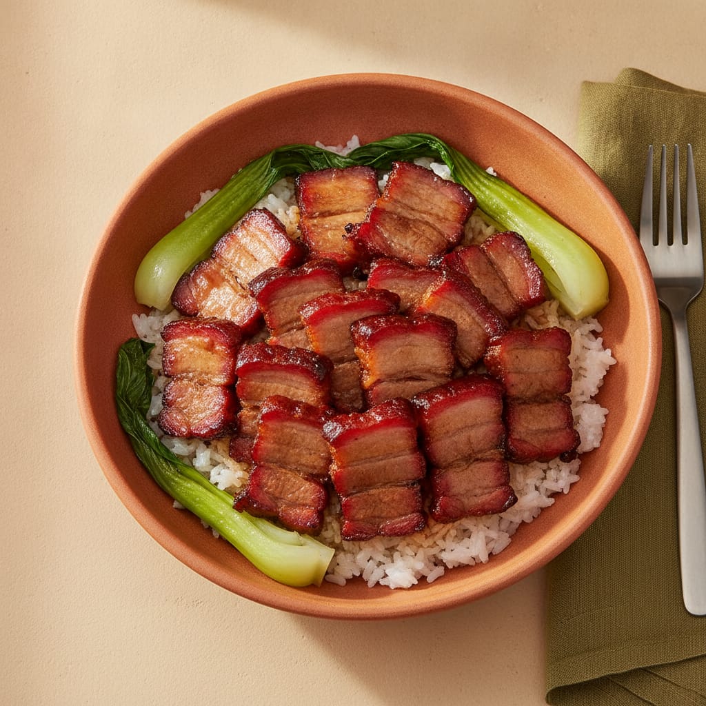 Char Siu Pork with Sticky Rice