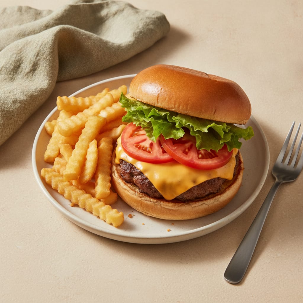 Classic Cheeseburger with Fries