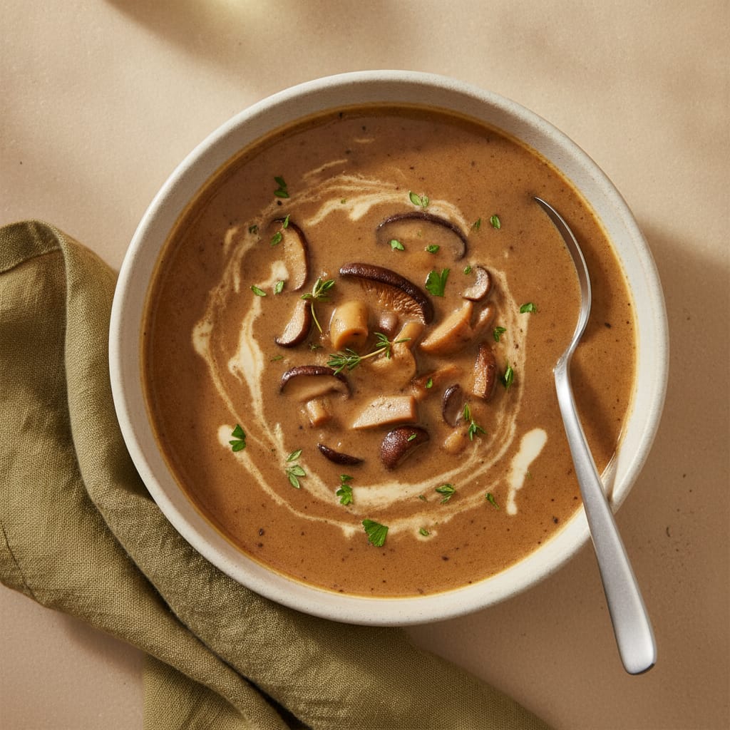 Creamy Wild Mushroom Soup
