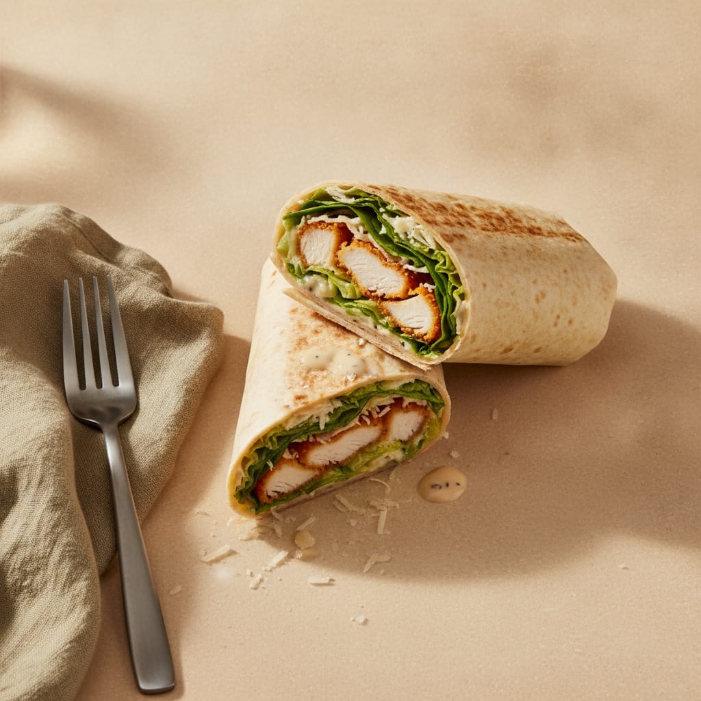 Crispy Chicken Caesar Wrap