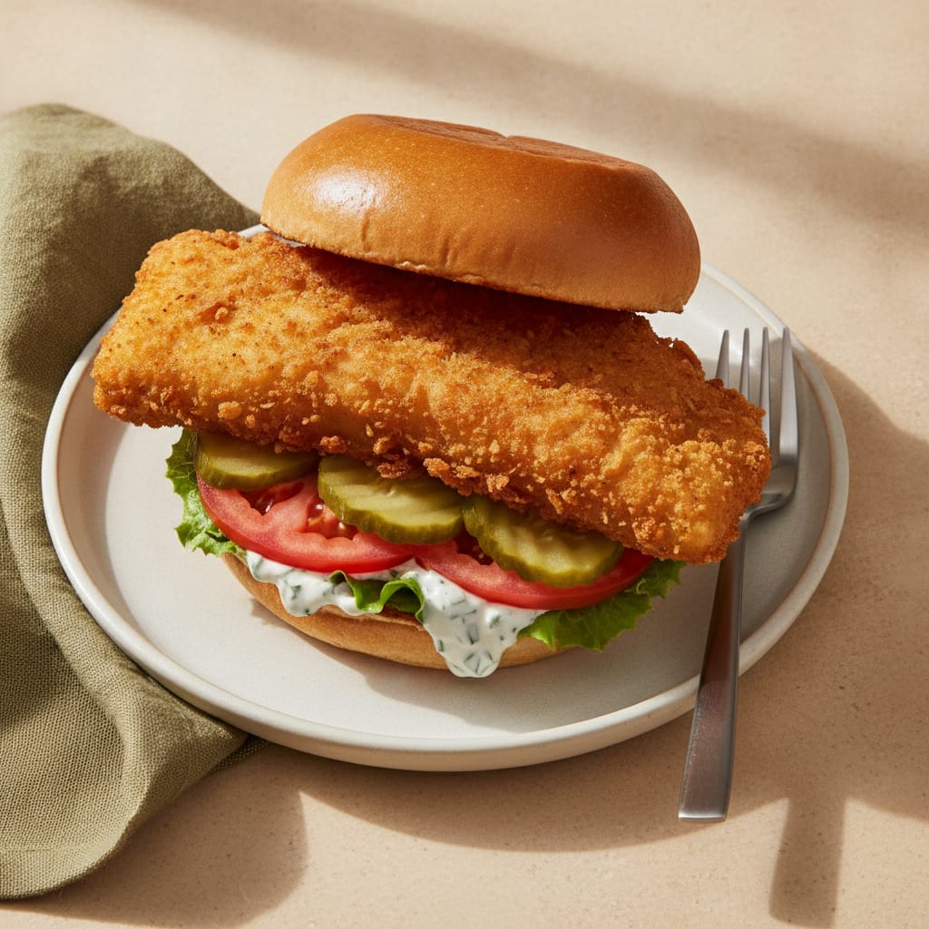 Crispy Fried Fish Sandwich