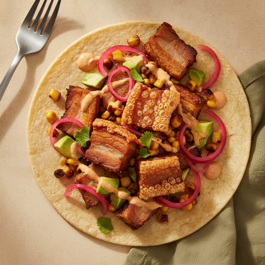 Crispy Pork Belly Tacos