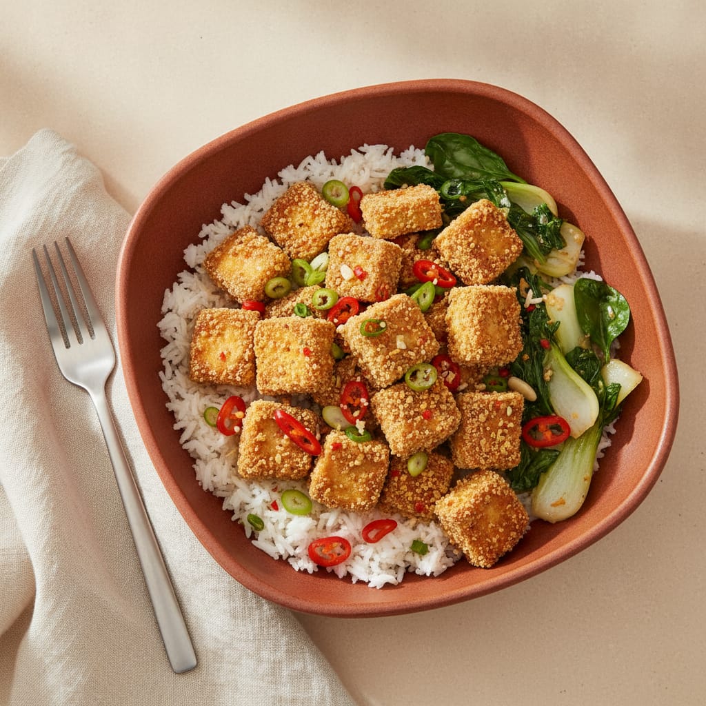 Crispy Salt & Pepper Tofu Bowl