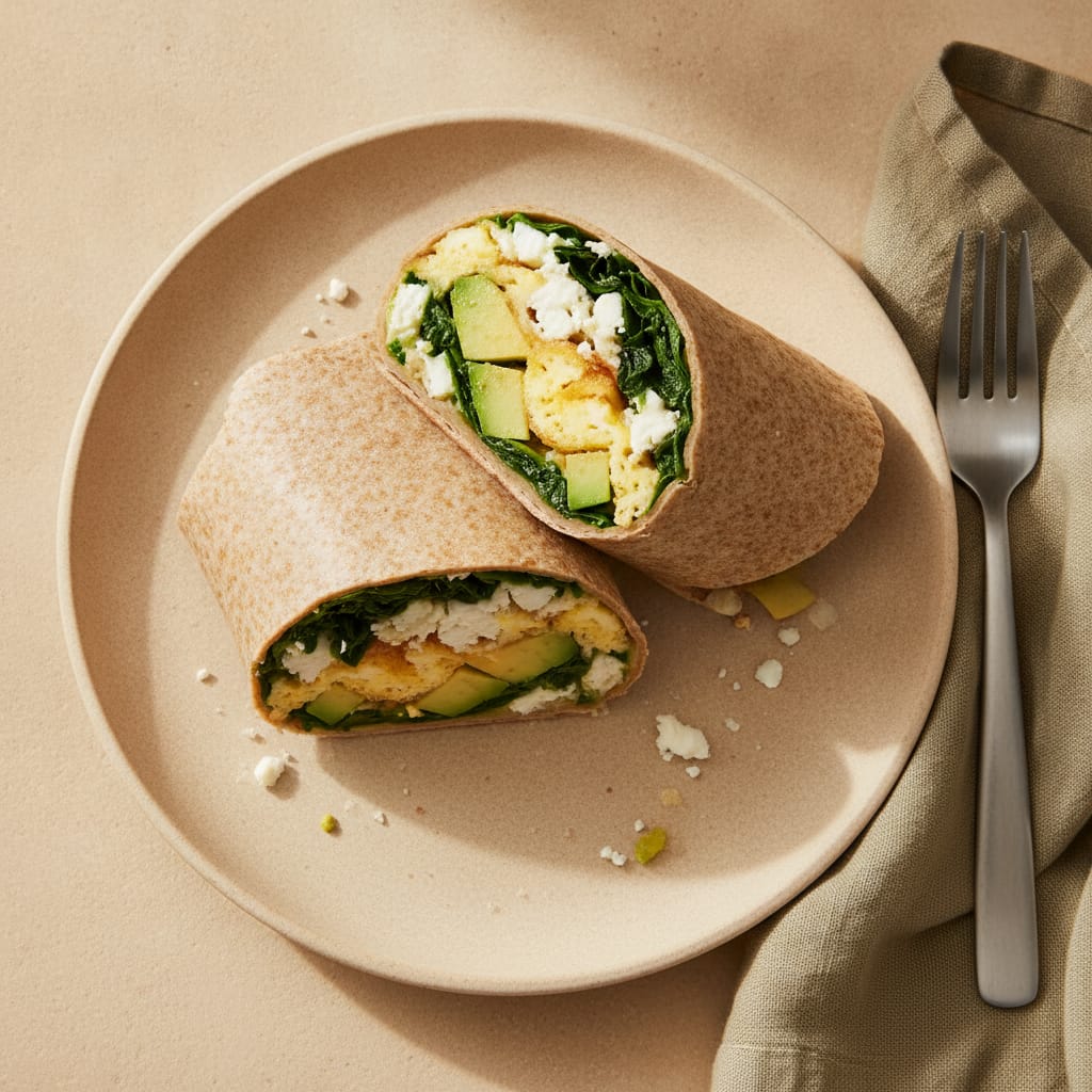 Egg & Spinach Protein Wrap