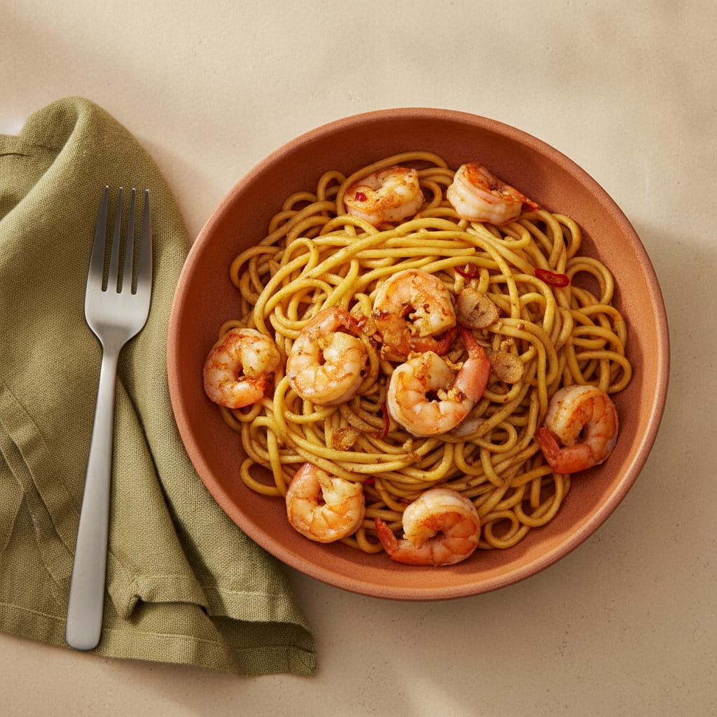 Garlic Prawn Noodles