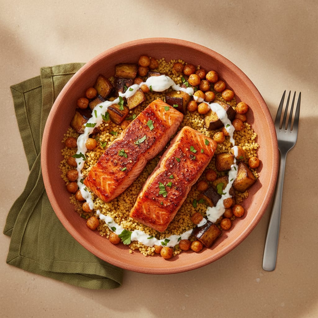 Harissa Salmon & Couscous Bowl