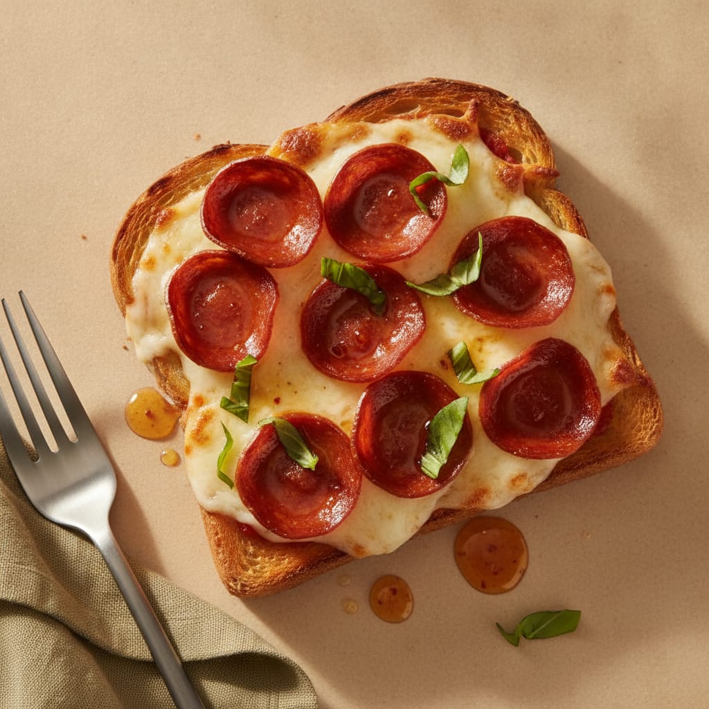Hot Honey Pepperoni Pizza Toast