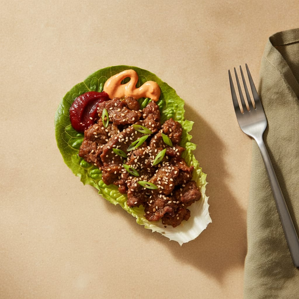 Korean BBQ Beef Lettuce Wraps