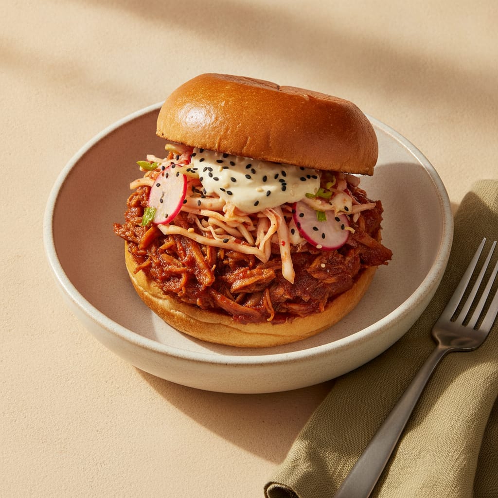 Korean Pulled Pork Sandwich