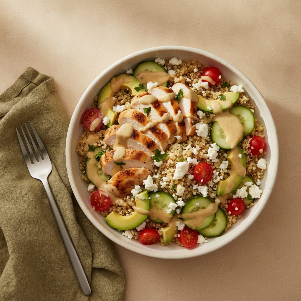 Lemon Chicken Salad with Quinoa