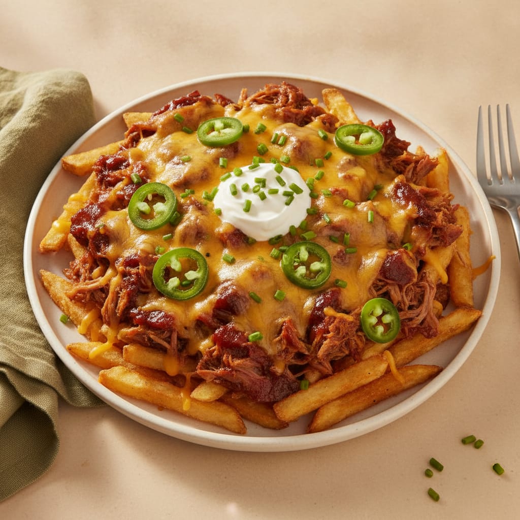 Loaded BBQ Pulled Pork Fries