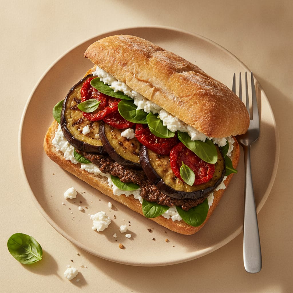Mediterranean Veggie Sandwich