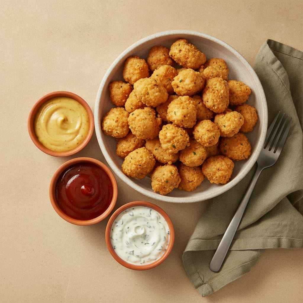 Popcorn Chicken with Dipping Trio