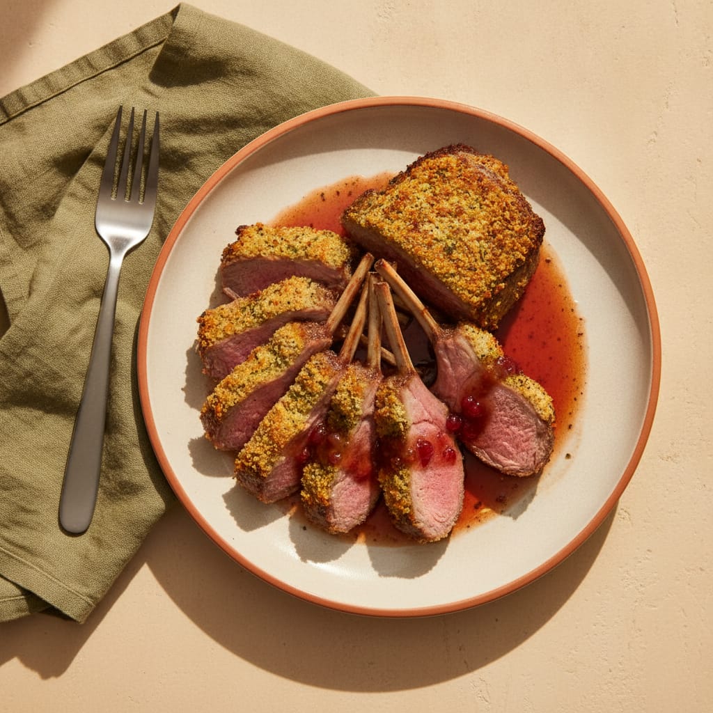 Rack of Lamb with Herb Crust