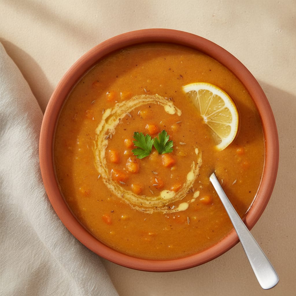 Red Lentil Soup with Lemon