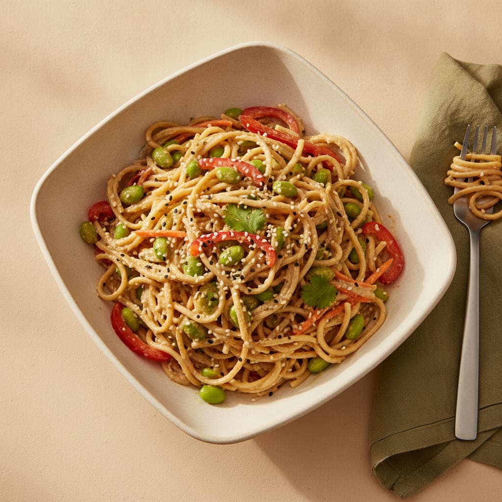 Sesame Noodle Salad with Edamame