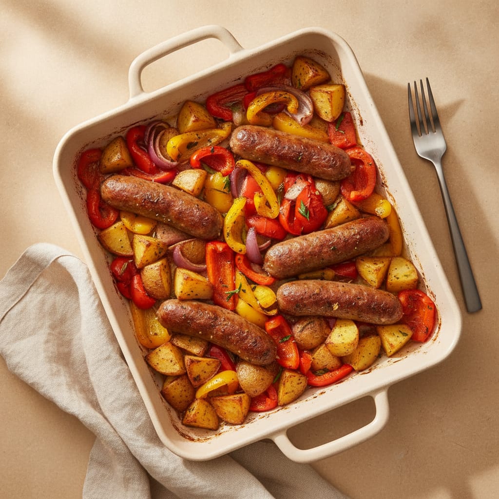 Sheet-Pan Italian Sausage & Peppers
