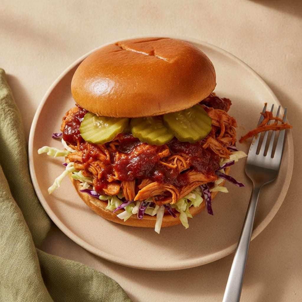 Slow-Cooker Pulled BBQ Chicken