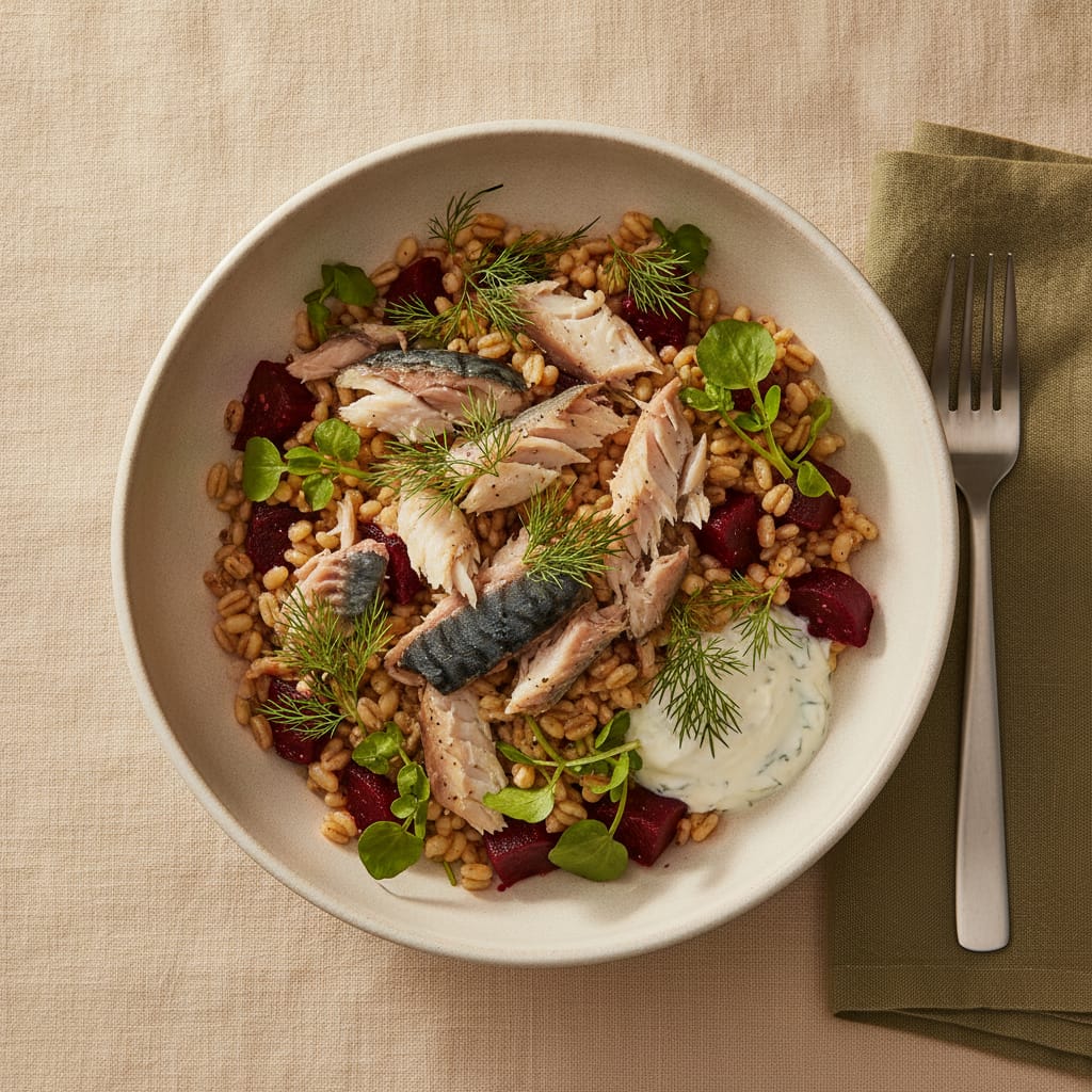 Smoked Mackerel & Beetroot Grain Bowl