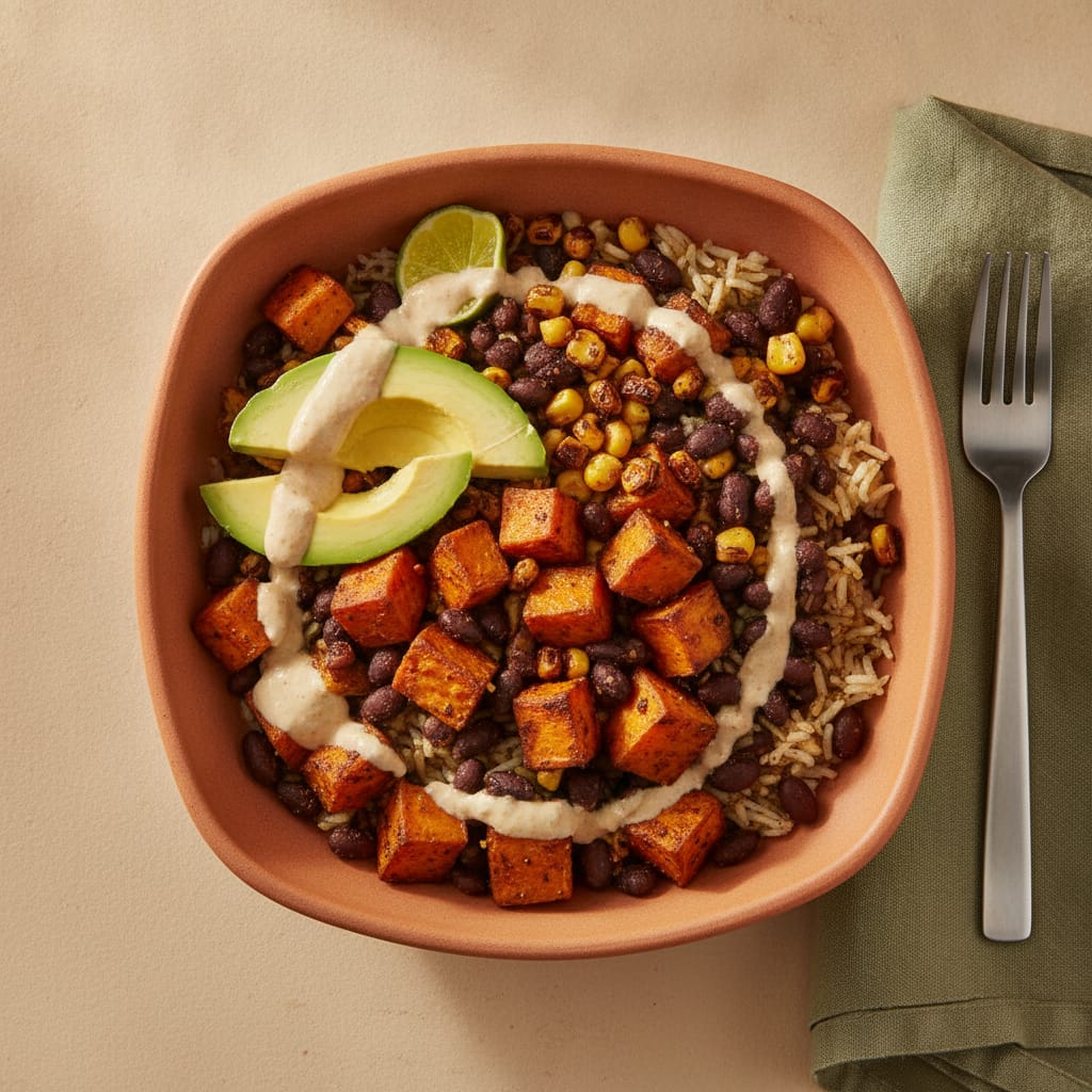 Smoky Black Bean & Sweet Potato Bowl