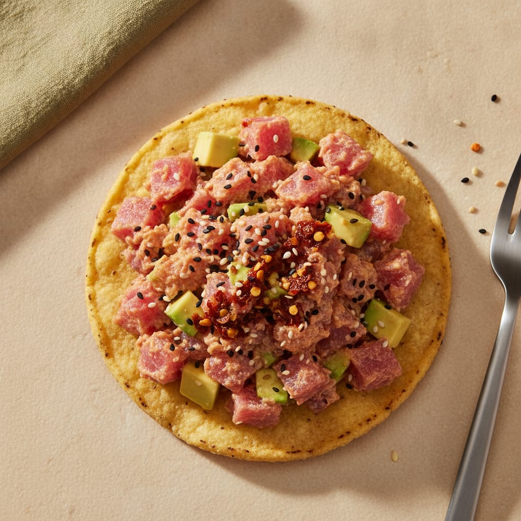 Spicy Tuna Tartare Tostadas