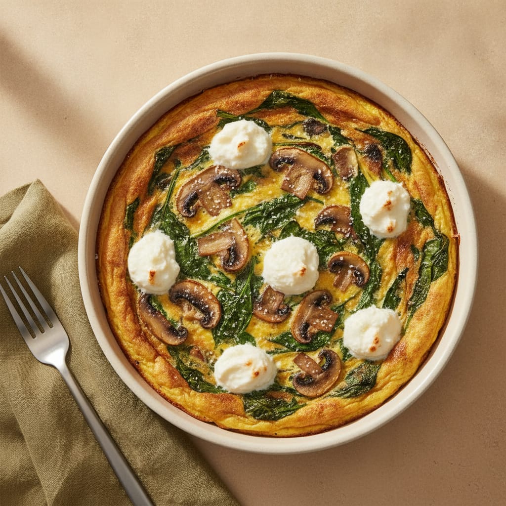 Spinach & Mushroom Frittata