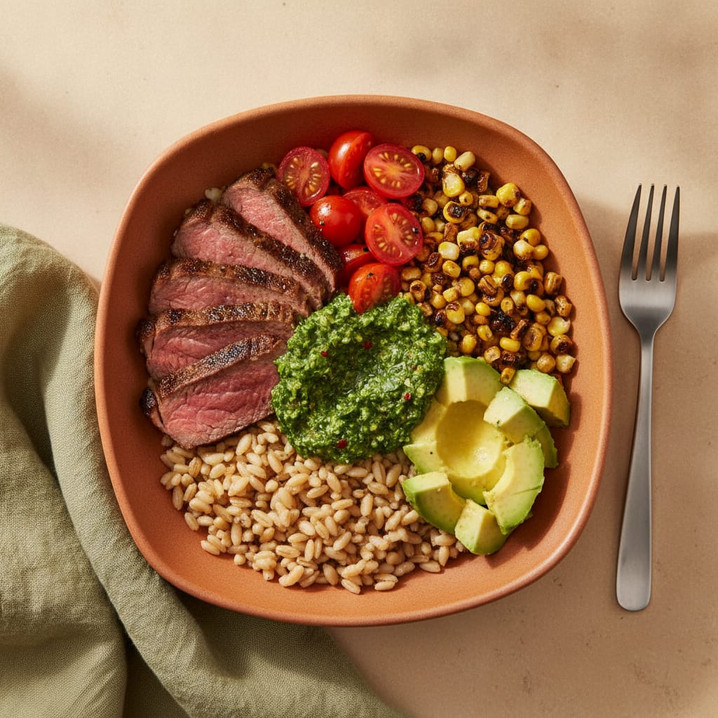 Steak & Chimichurri Grain Bowl