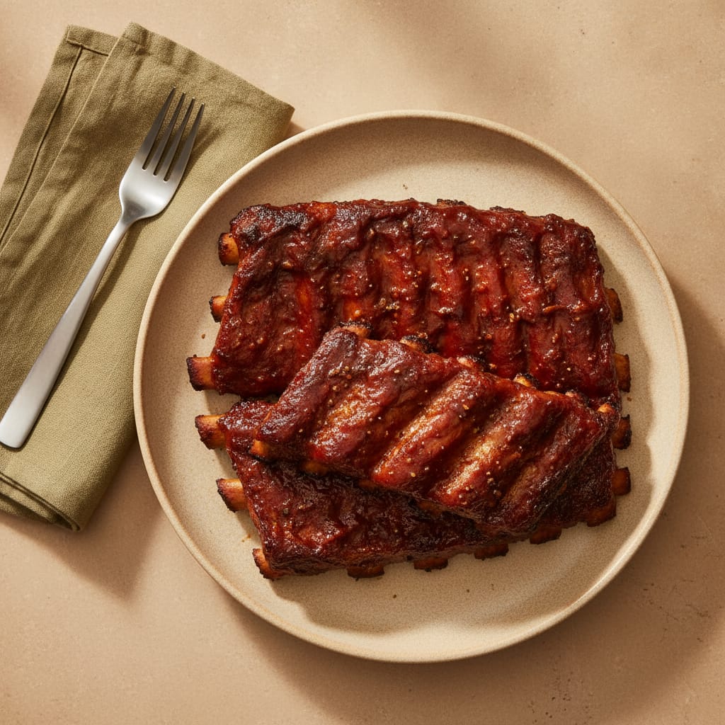 Sticky BBQ Baby Back Ribs