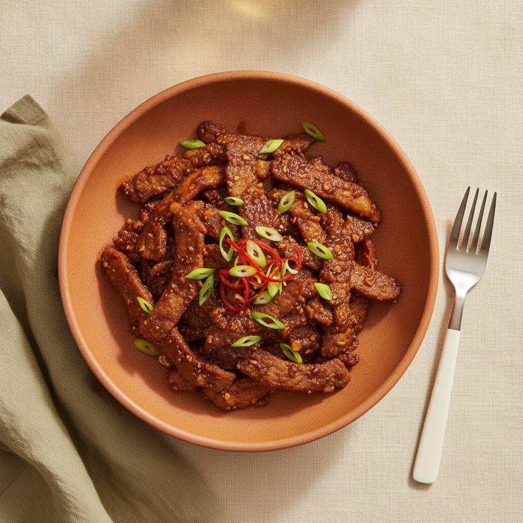 Sticky Mongolian Lamb
