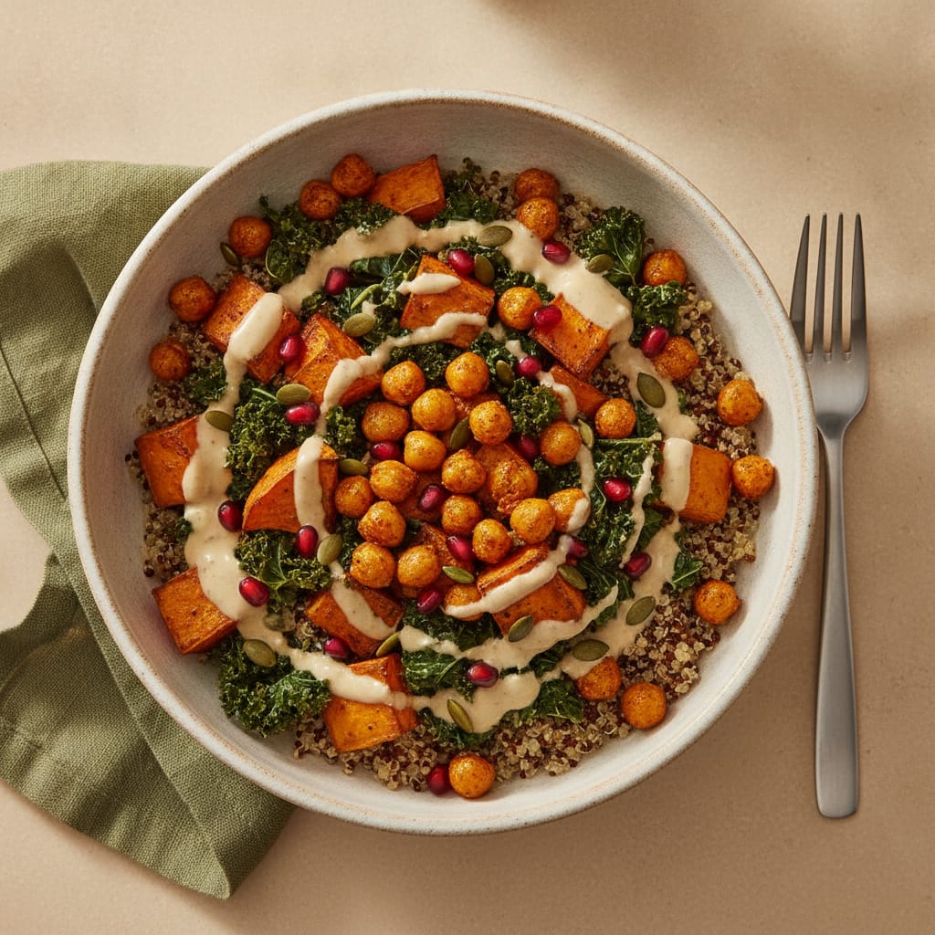 Sweet Potato & Chickpea Buddha Bowl
