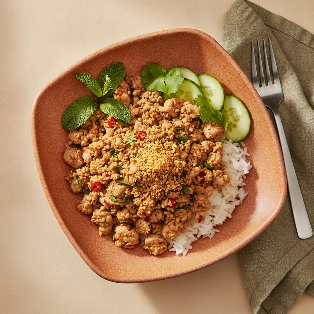 Thai Chicken Larb Bowl