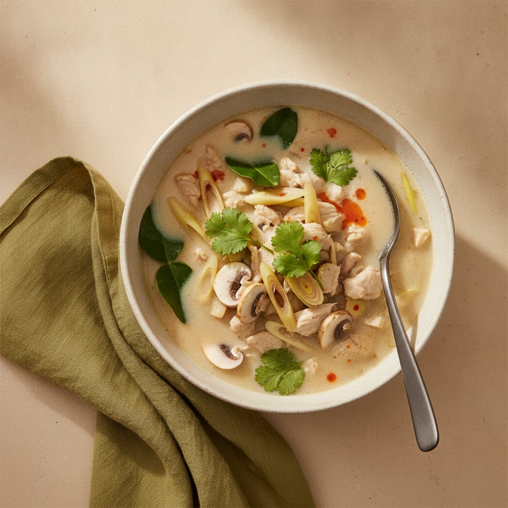 Thai Coconut Chicken Soup (Tom Kha Gai)