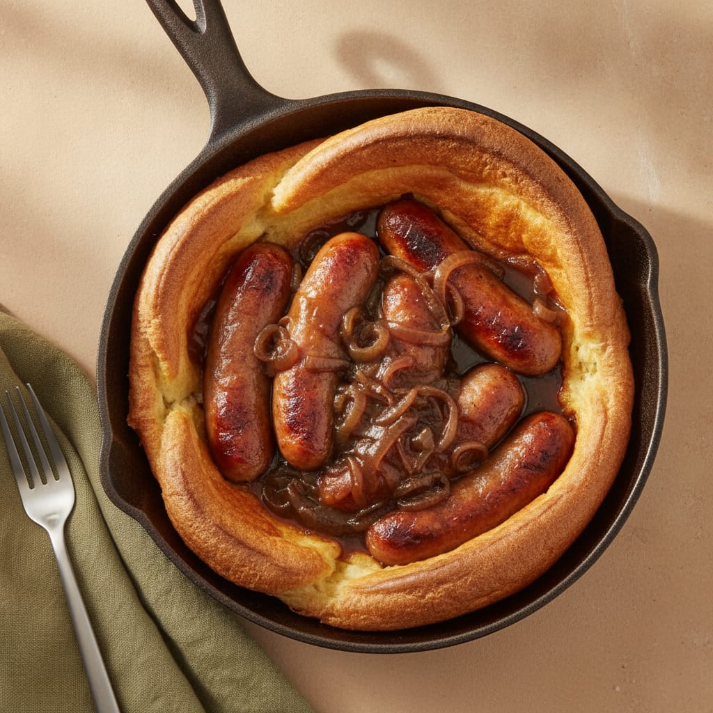 Toad in the Hole with Onion Gravy