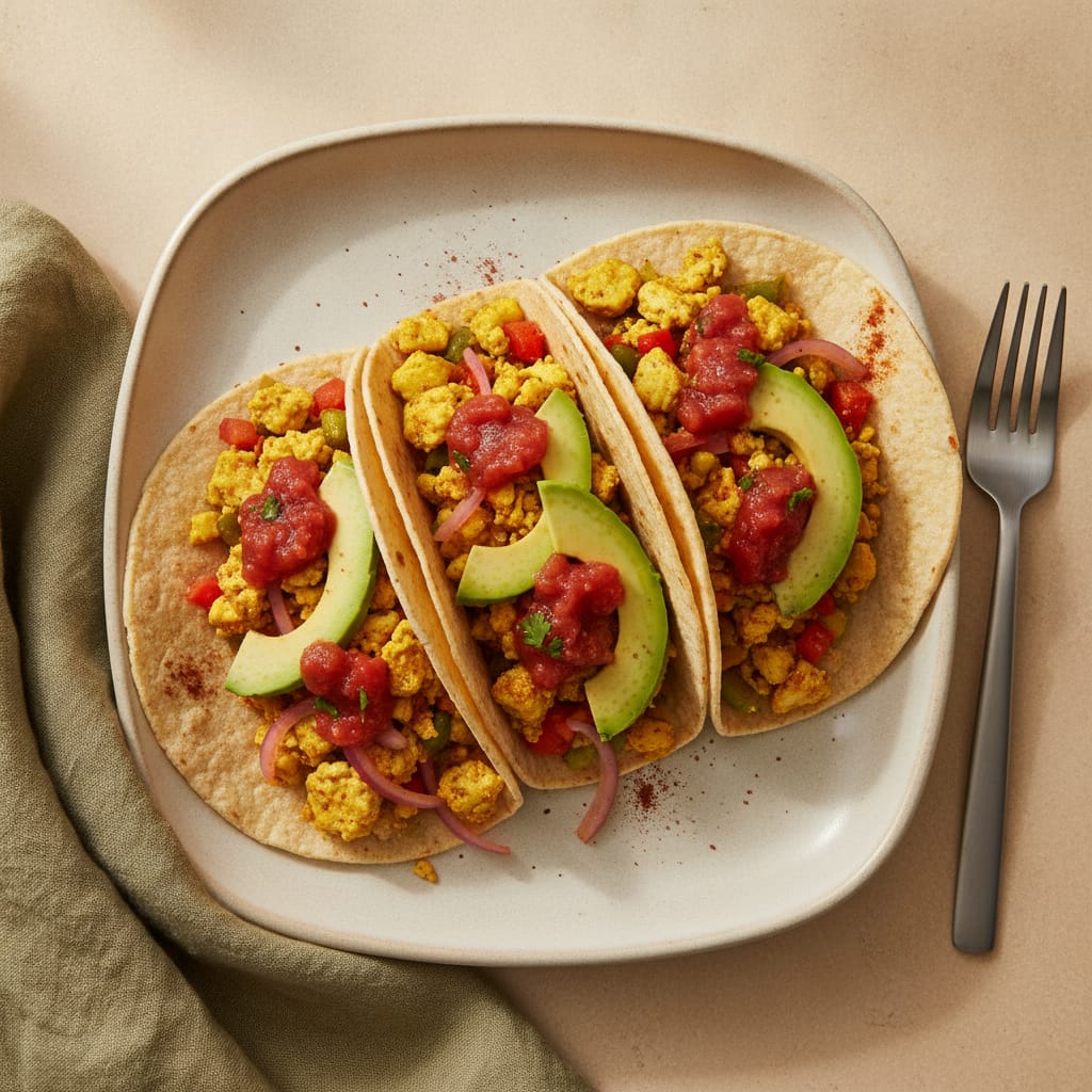 Tofu Scramble Tacos