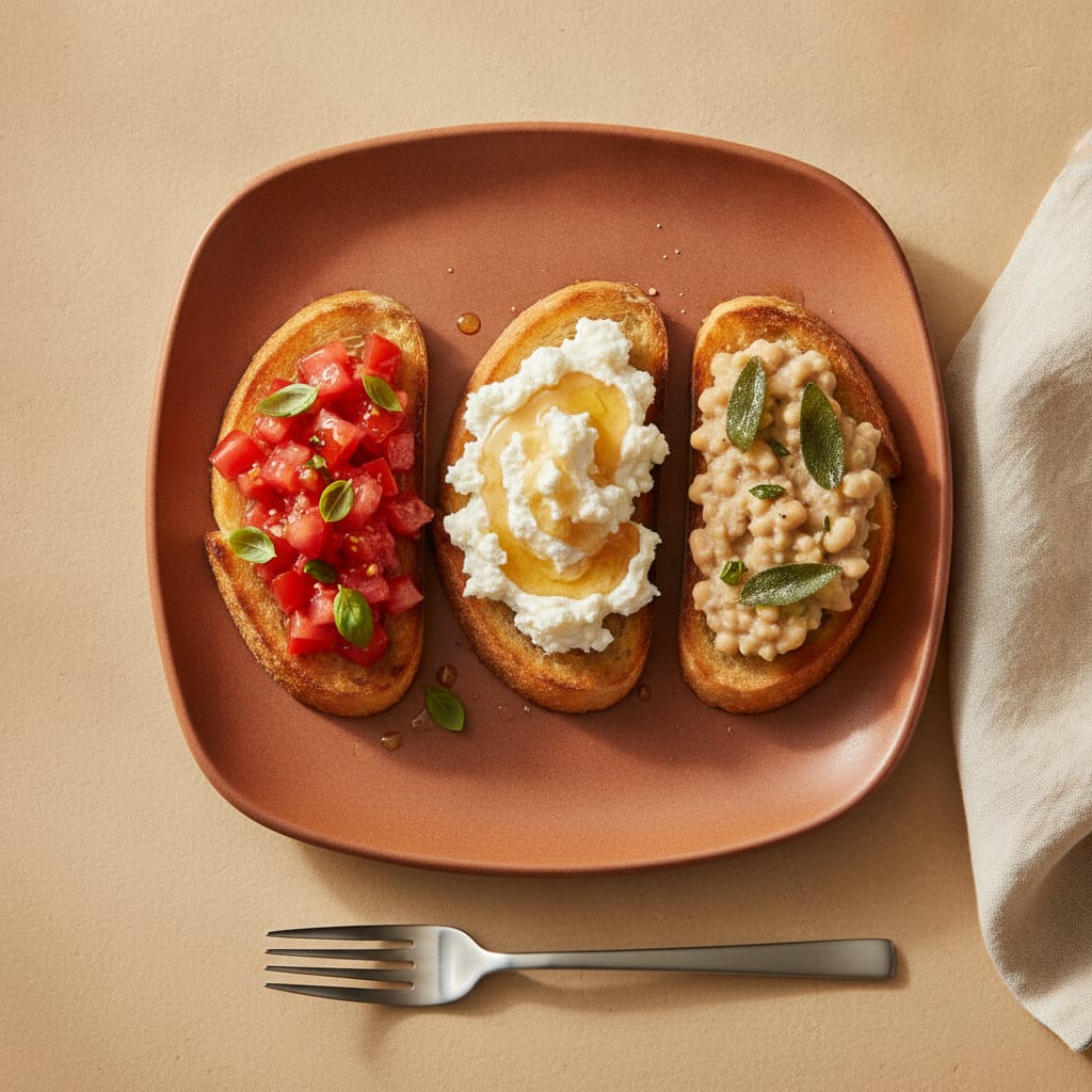 Tomato Bruschetta Trio