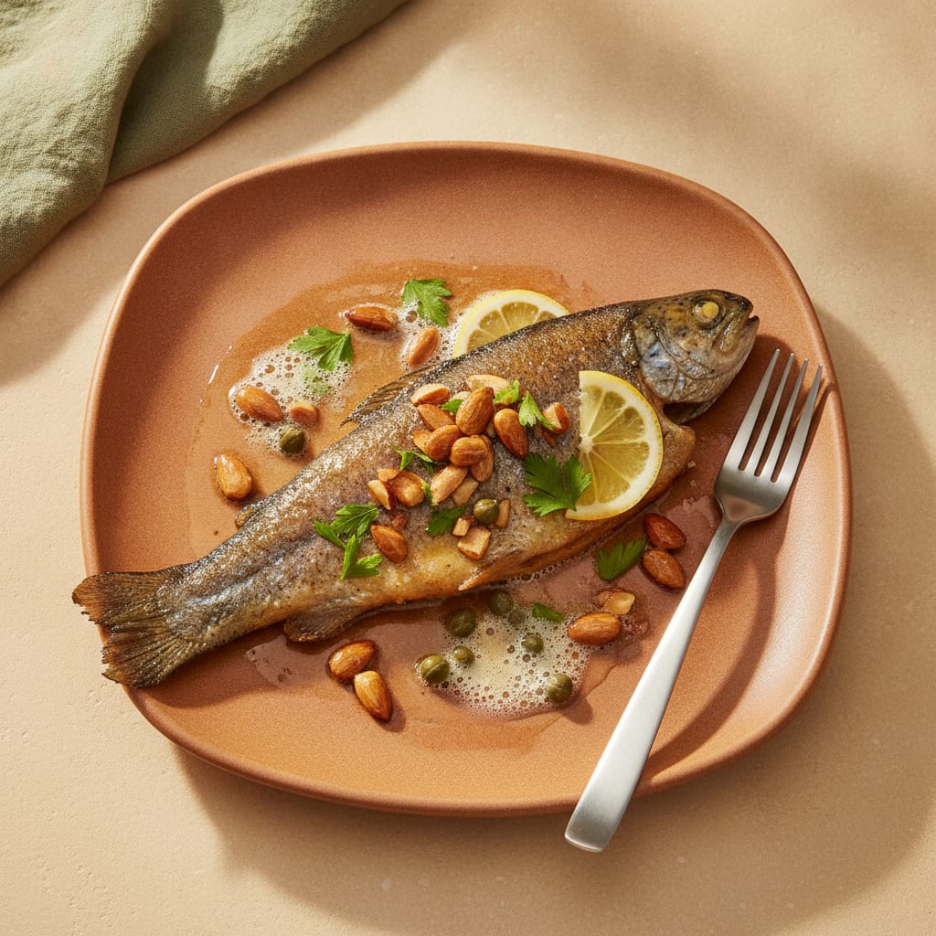 Trout with Brown Butter & Almonds
