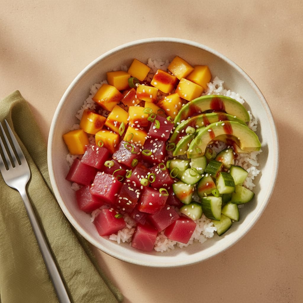 Tuna Poke Bowl with Mango